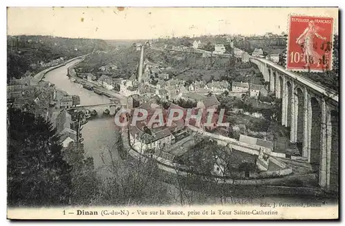 Ansichtskarte AK Dinan Vue sur la Rance Prise de la Tour Ste Catherine