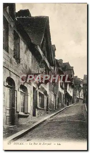 Cartes postales Dinan La Rue de Zerzual