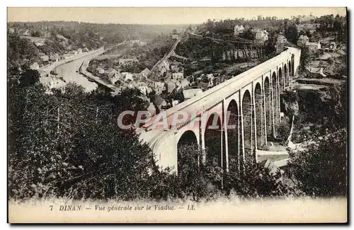 Cartes postales Dinan Vue generale sur le Viaduc