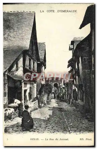 Cartes postales Dinan La Rue de Jerzual