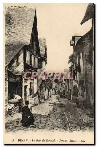 Cartes postales Dinan La Rue de Jerzual