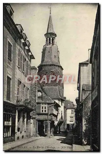 Cartes postales Dinan La rue de l&#39Horloge