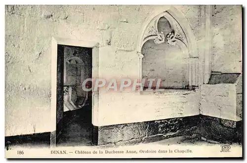 Ansichtskarte AK Dinan Chateau de la Duchesse Anne Oratoire dans la Chapelle
