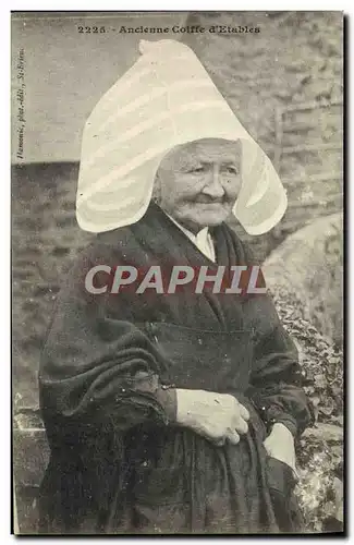 Cartes postales Ancienne coiffe d&#39Etables Folklore