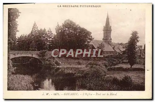 Cartes postales Gouarec L&#39Eglise Pont sur le Blavel