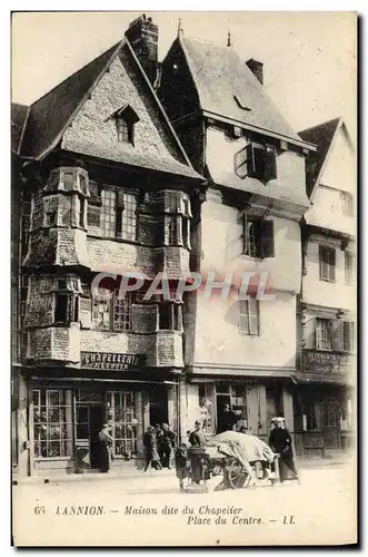 Cartes postales Lannion Maison dite du Chapelier (animee)