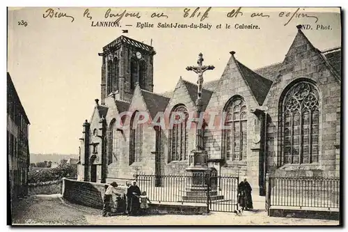 Cartes postales Lannion Eglise Saint Jean du Baly (animee)