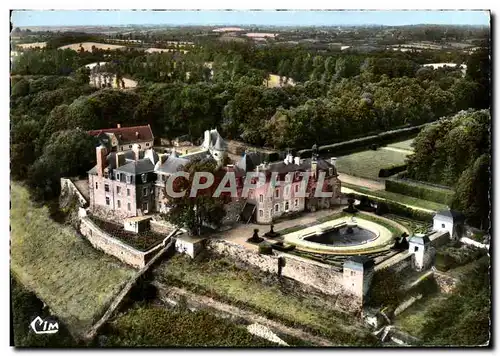 Moderne Karte Lanvellec Vue aerienne Chateau de Rosanbo