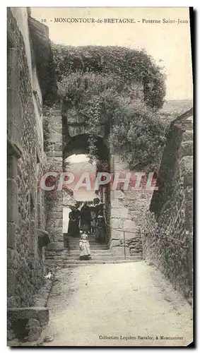 Cartes postales Moncontour de Bretagne poterne Saint Jean (animee) Enfant