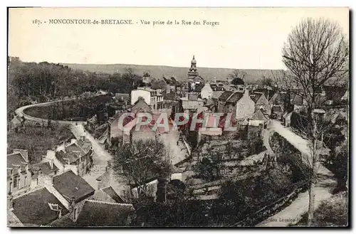 Cartes postales Moncontour de Bretagne Vue prise de la Rue des Forges