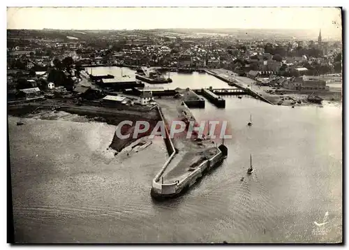 Moderne Karte Avion Au Dessus De Paimpol la Jetee et les Bassins