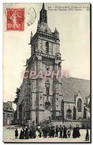 Ansichtskarte AK Plouaret Tour de l&#39Eglise Folklore (animee)