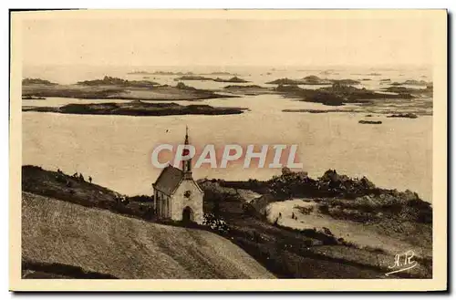 Ansichtskarte AK Ploubazlanec La Trinite La chapelle et la mer