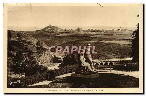 Cartes postales Saint Brieuc Monument Anatole Le Braz