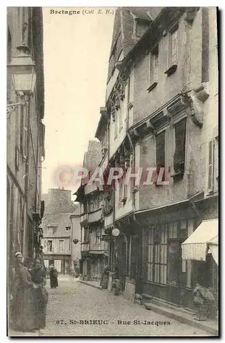 Cartes postales St Brieuc Rue St Jacques Femmes Folklore