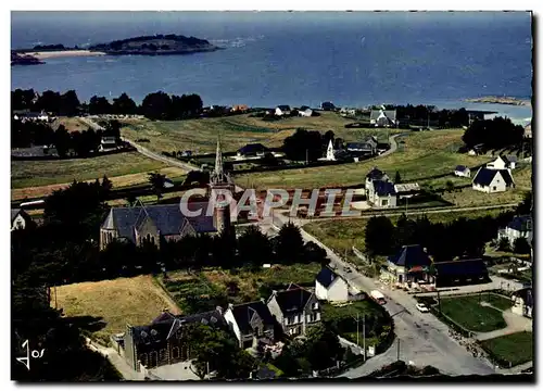 Cartes postales moderne La Bretagne En Couleurs Saint Jacut De La Mer L&#39Eglise Et La Cote