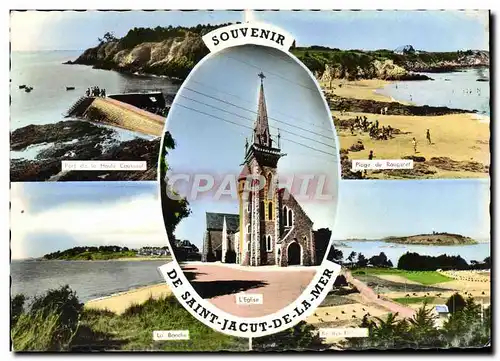 Moderne Karte Souvenir De Saint Jacut De La Mer Port de la Houle Causseul Rougeret