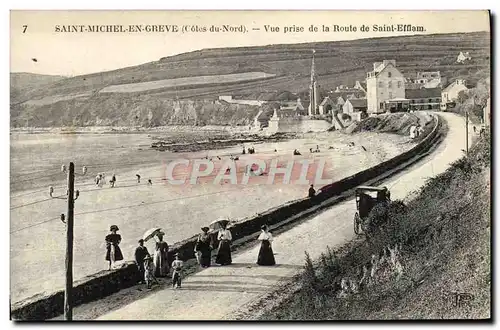 Cartes postales Saint Michel En Greve Vue Prise De La Route De Saint Efflam