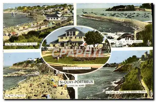 Cartes postales moderne St Quay Portrieux Plage Jetee Golf