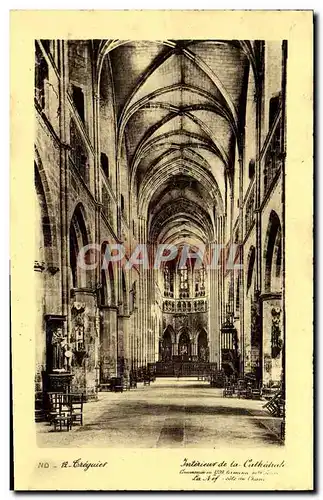 Cartes postales Treguier Interieur De la Cathedrale