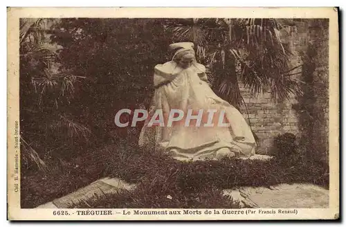 Cartes postales Treguier Le Monument Aux Morts De La Guerre Militaria