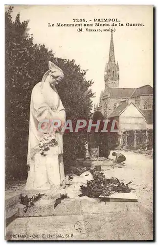 Ansichtskarte AK Paimpol Le Monument aux Morts de la Guerre Militaria