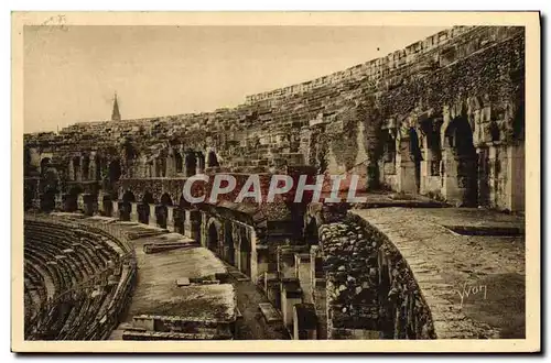 Cartes postales Nimes L&#39Interieur des Arenes Galeries et Gradins