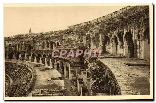 Cartes postales Nimes L'Interieur des Arenes Galeries et Gradins