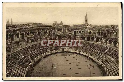 Cartes postales Nimes L&#39Interieur des Arenes