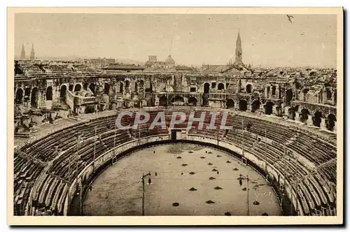 Cartes postales Nimes L&#39Interieur des Arenes