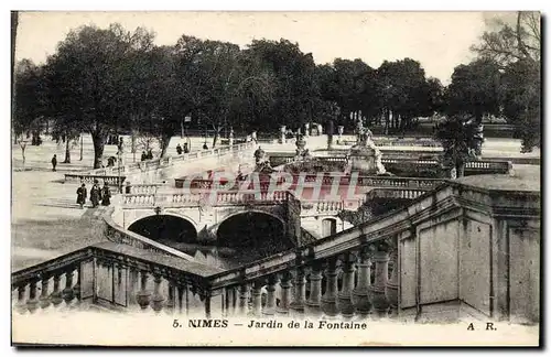 Cartes postales Nimes Jardin De La Fontaine