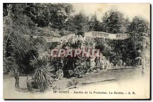 Cartes postales Nimes Jardin De La Fontaine La Grotte