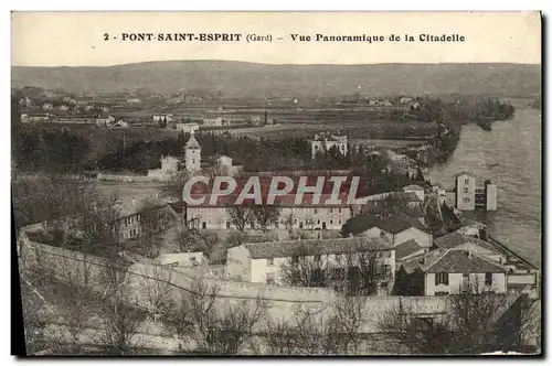 Cartes postales Pont Saint Esprit Vue Panoramique De La Citadelle