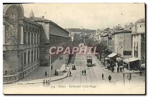 Cartes postales Nimes Boulevard Victor Hugo Tramway