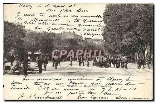 Cartes postales Nimes Boulevard Gambetta