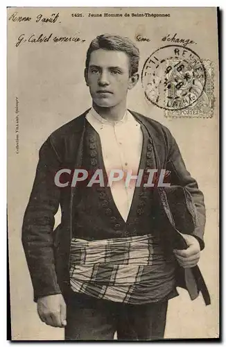 Cartes postales Jeune Homme De Saint Thegonnec Folklore