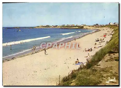 Moderne Karte Couleurs De Bretagne Plouescat La Plage De Pors Guen