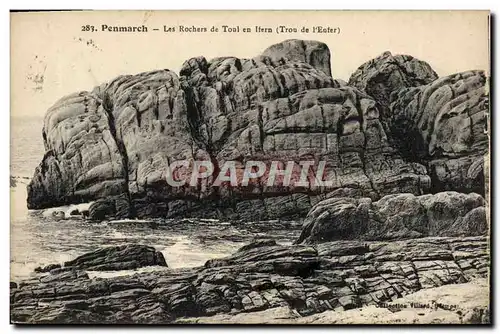 Cartes postales Penmarch Les Rochers De Toul En Ifern Trou de l'enfer