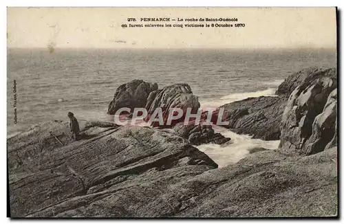 Cartes postales Penmarch La Roche De Saint Guenole ou Furent enlevees les cinq victimes le 8 octobre 1870