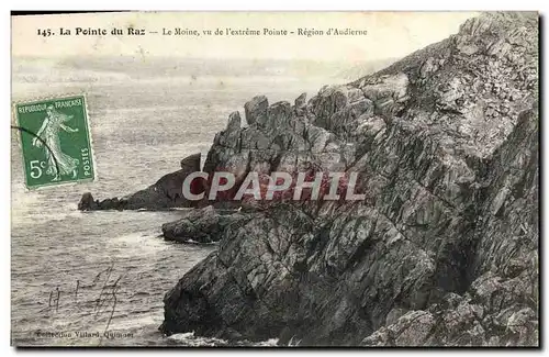 Cartes postales La Pointe Du Raz Le Moine Vu De l'Extreme Pointe Region d'Audierne