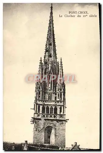 Cartes postales Pont Croix Le Clocher du 15eme Siecle