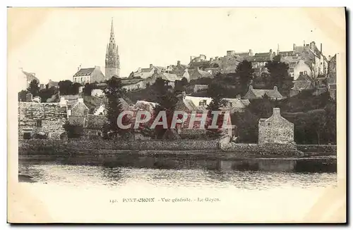 Cartes postales Pont Croix Vue Generale Le Goyen