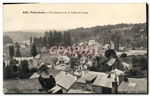 Ansichtskarte AK Pont Aven Vue Generale de la Vallee de l&#39Aven