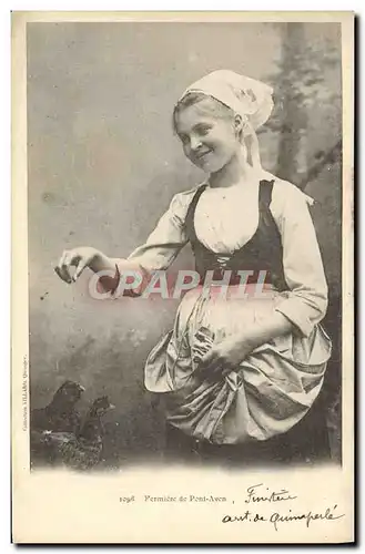 Cartes postales Fermiere de Pont Aven Folklore