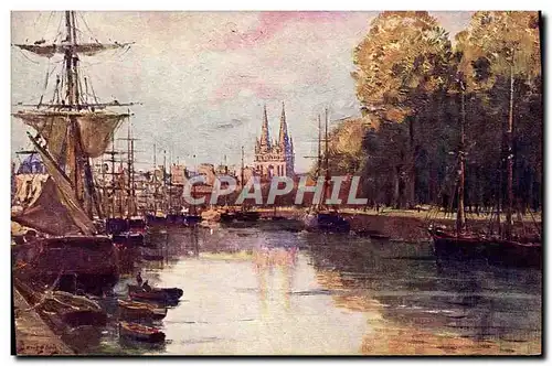 Cartes postales Les Sites de France par Bourgeois Bretange Quimper Bateaux Voilier