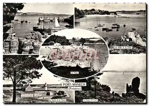 Cartes postales moderne La Plage Port Manech le fortin et le Phare