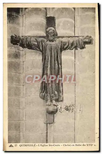 Cartes postales Quimperle L'Eglise Ste Croix Christ en Robe du 17eme
