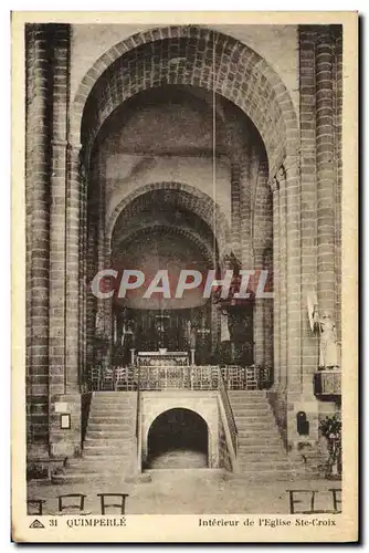 Cartes postales Quimperle Interieur de L&#39Eglise Ste Croix Christ