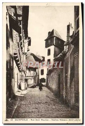 Cartes postales Quimperle Rue Dom Maurice Vieilles Maisons