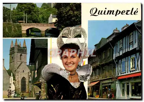 Cartes postales moderne Quimperle Costume et quelques vues de la Ville Folklore